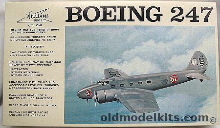 Williams Brothers 1/72 Boeing 247 / Boeing 247 Y Bomber - BAGGED, 72-247 plastic model kit